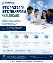 CALL FOR YOUNG RESEARCHERS & FUTURE HEALTHCARE INNOVATORS Collaborate. Innovate. Transform Healthcare.