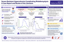 Severe resistant hypercalcemia complicating rhabdomyolysis: recognizing a rare and prolonged metabolic complication