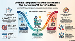 🌡️ The Thermal Squeeze on Maternal Health: Extreme Temperatures and Stillbirth Risks in India 🤰🏾