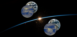 Earth also has an albedo symmetry in the East-West, and it's a triple symmetry
