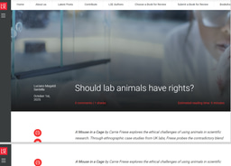 THE LONDON SCHOOL OF ECONOMICS AND POLITICAL SCIENCE (LSE) REVIEW OF BOOKS - SHOULD LAB ANIMALS HAVE RIGHTS ?