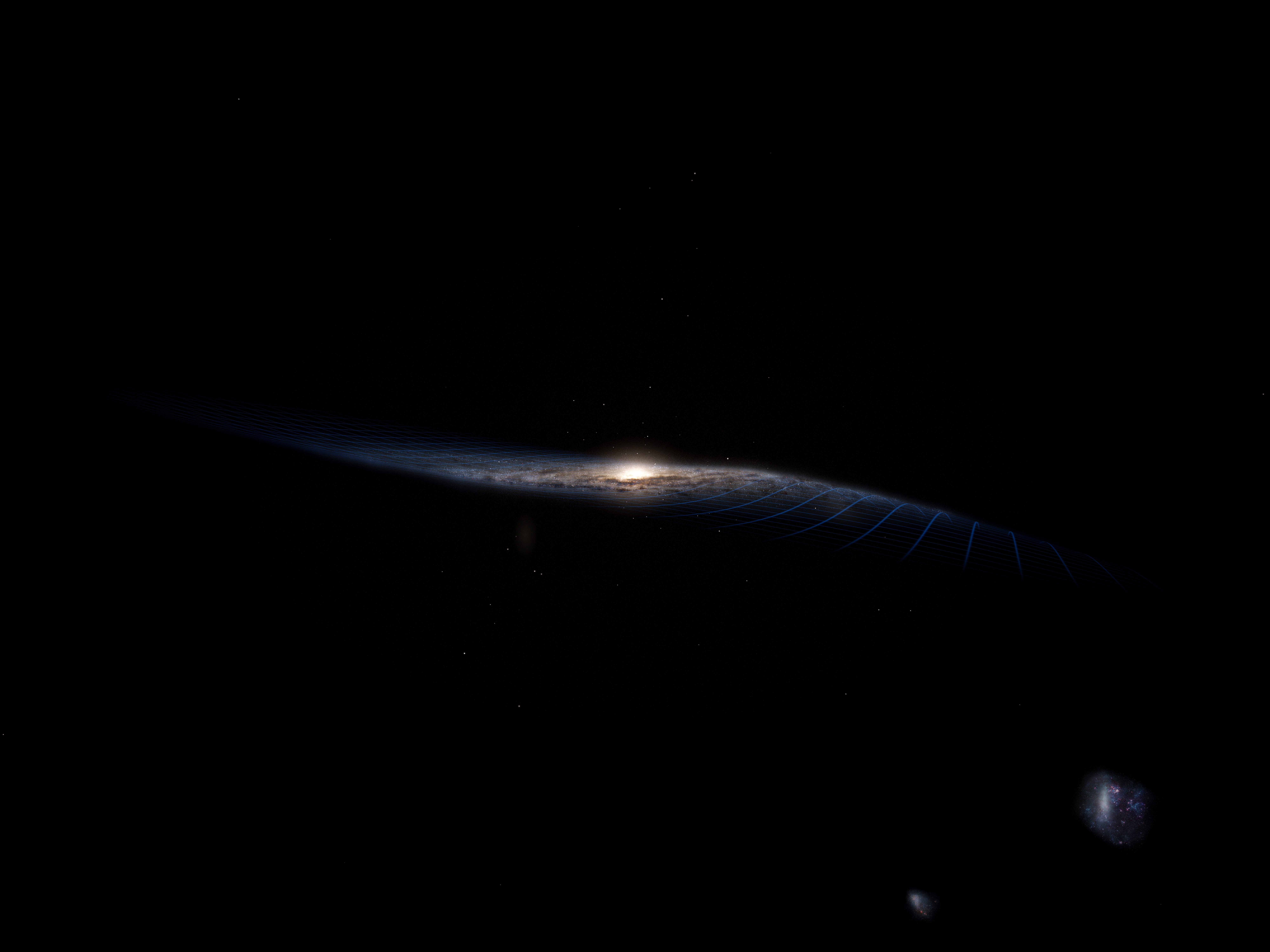 The wobbling Milky Way