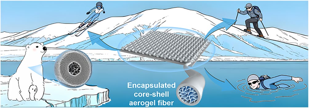 Continuous Fabrication of Bioinspired All-Biomass Aerogel Fibers for Thermal Insulation