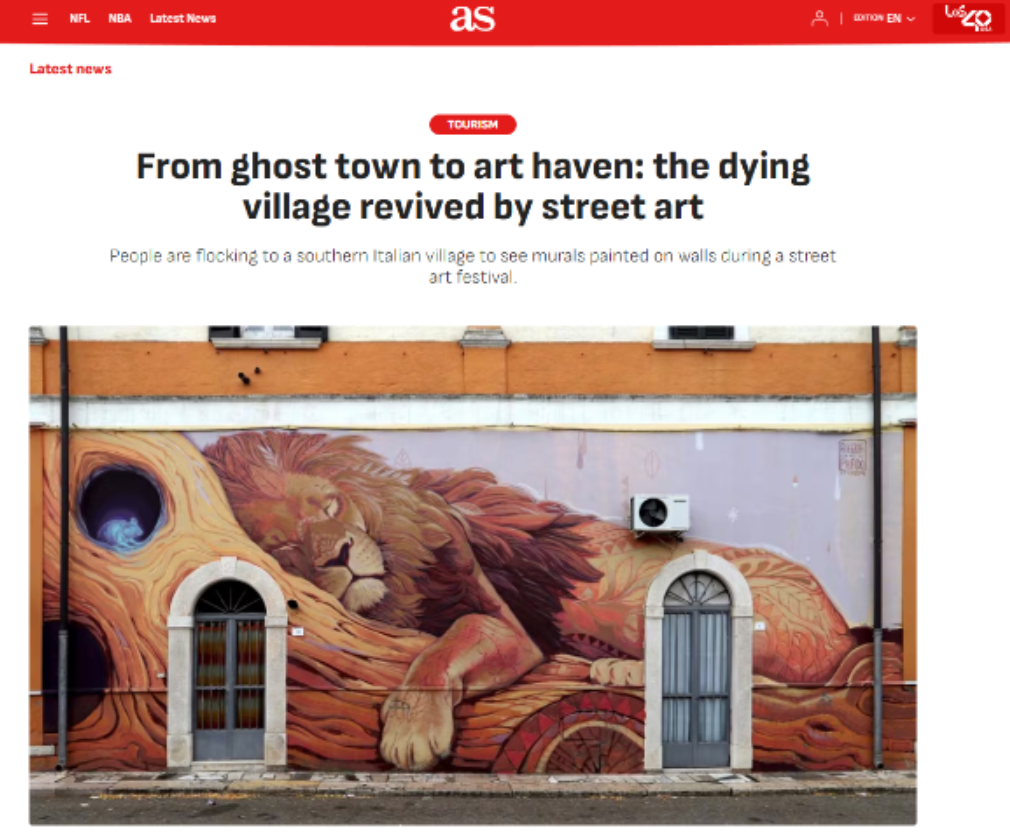 AS USA - FROM GHOST TOWN TO ART HAVEN: THE DYING VILLAGE REVIVED BY STREET ART