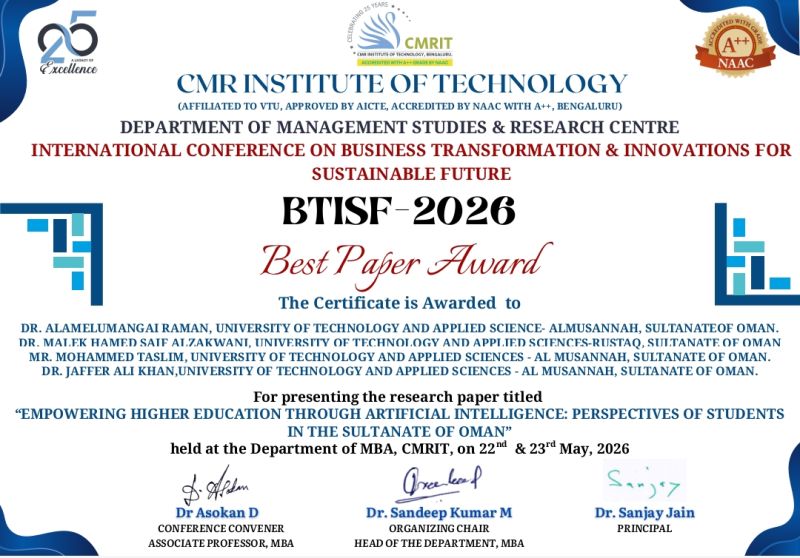  Best Paper Award
