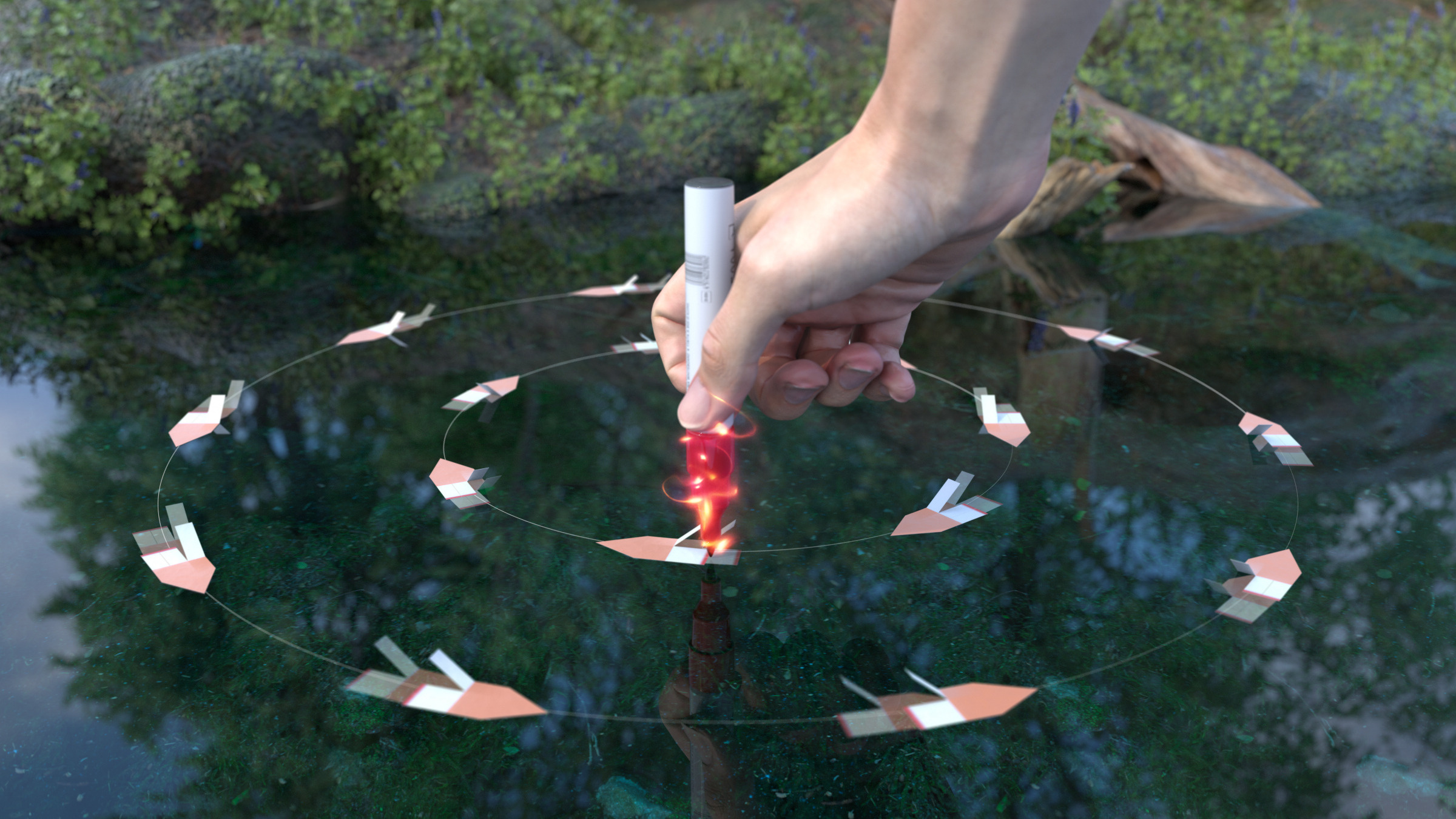 Bringing Drawings to Life: Marangoni Swimmers and the Power of a Simple Pen
