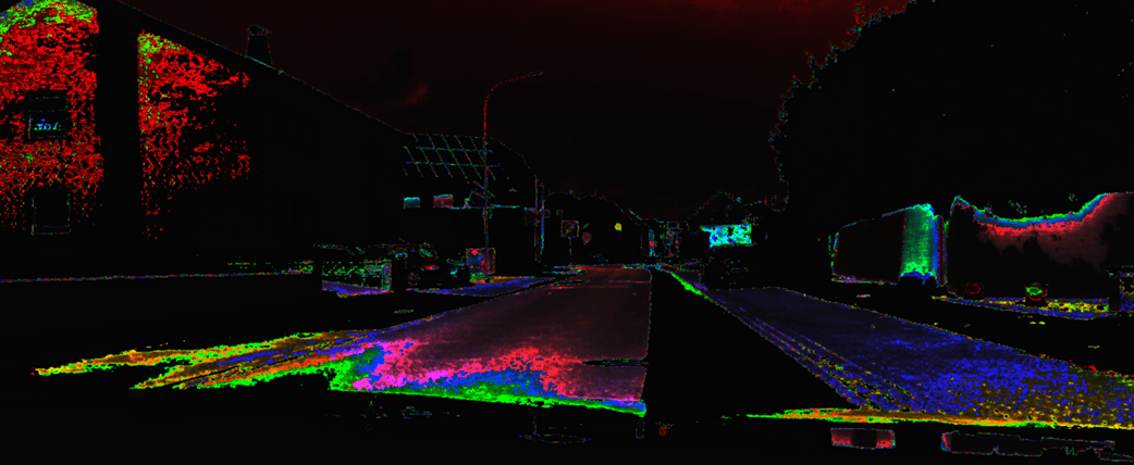 4D sensor perception in relativistic image processing