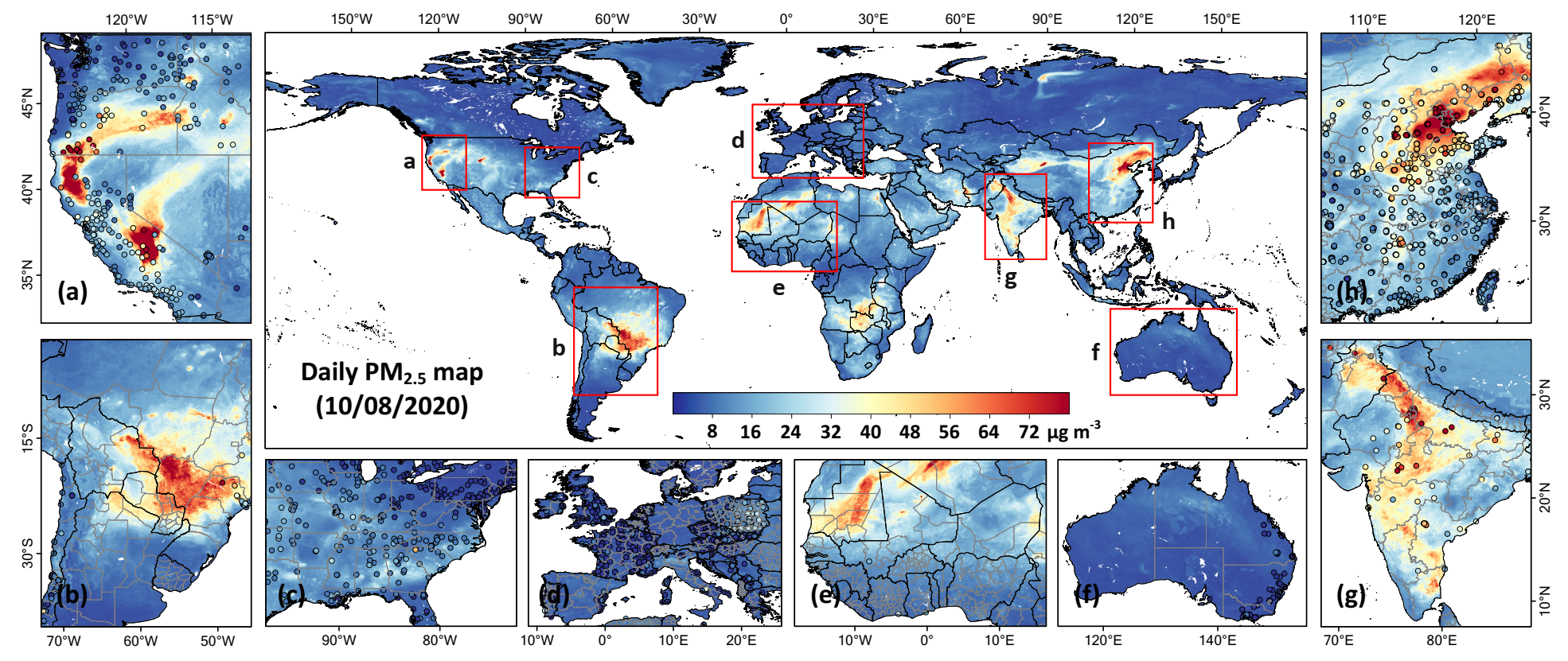 Investigating the Worldwide Impact of Daily 1 km Gapless PM2.5 Pollution on Air Quality and Mortality