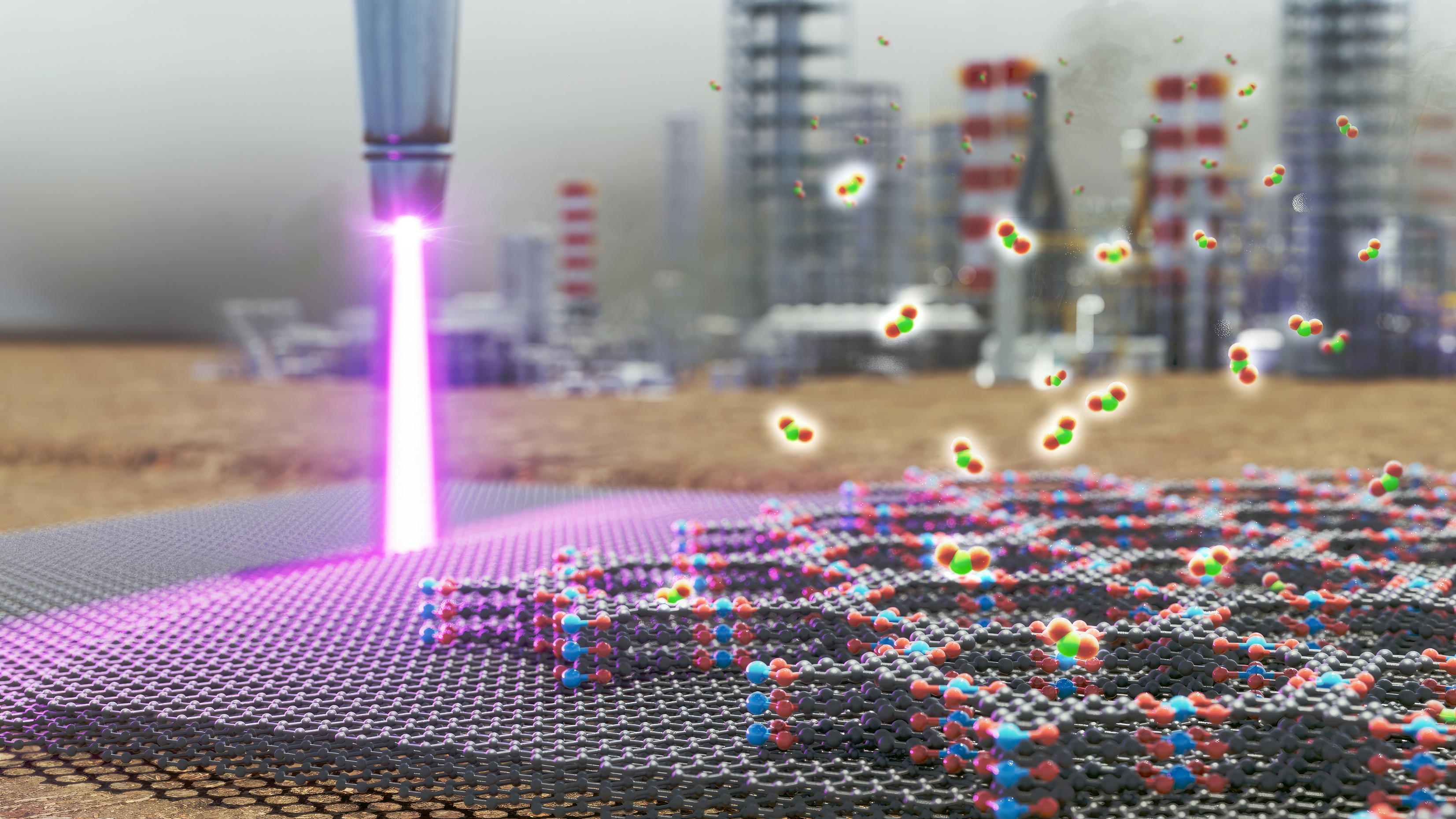 Semiconducting MOFs on Laser-Induced Graphene for NO2 Monitoring