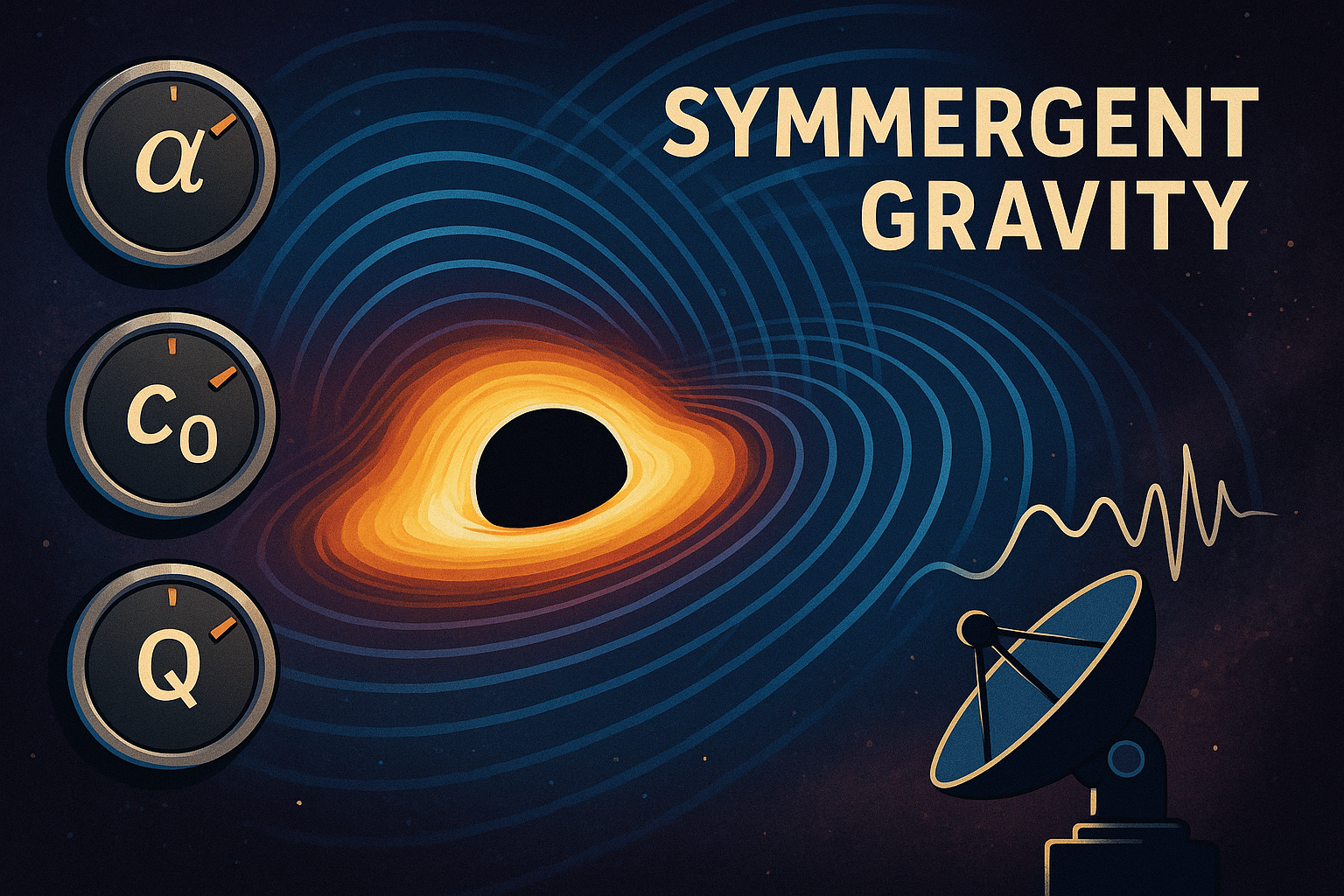 Listening to the ringdown of an “emergent” black hole