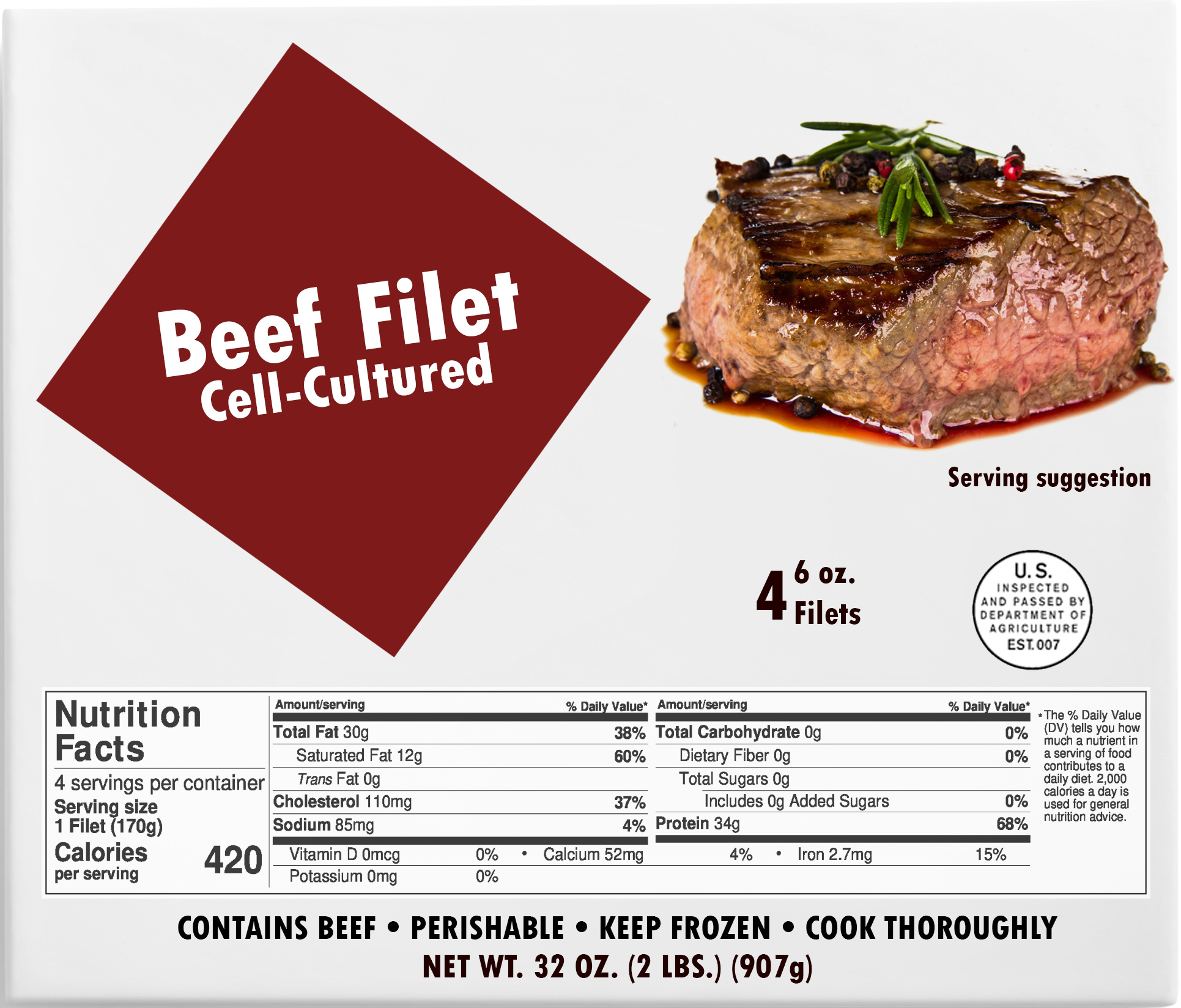 What should we call meat, poultry, and seafood made directly from the cells of animals? - Cell-cultured tops the list.