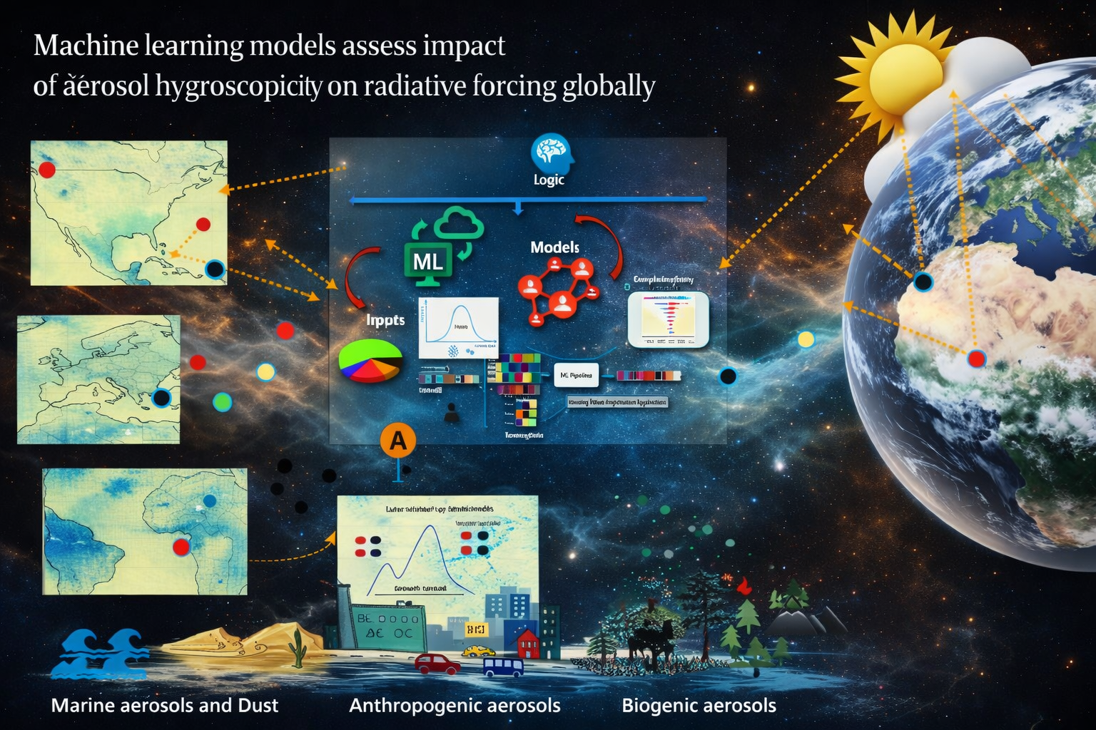 Regional aerosol hygroscopicity influences radiative forcing globally