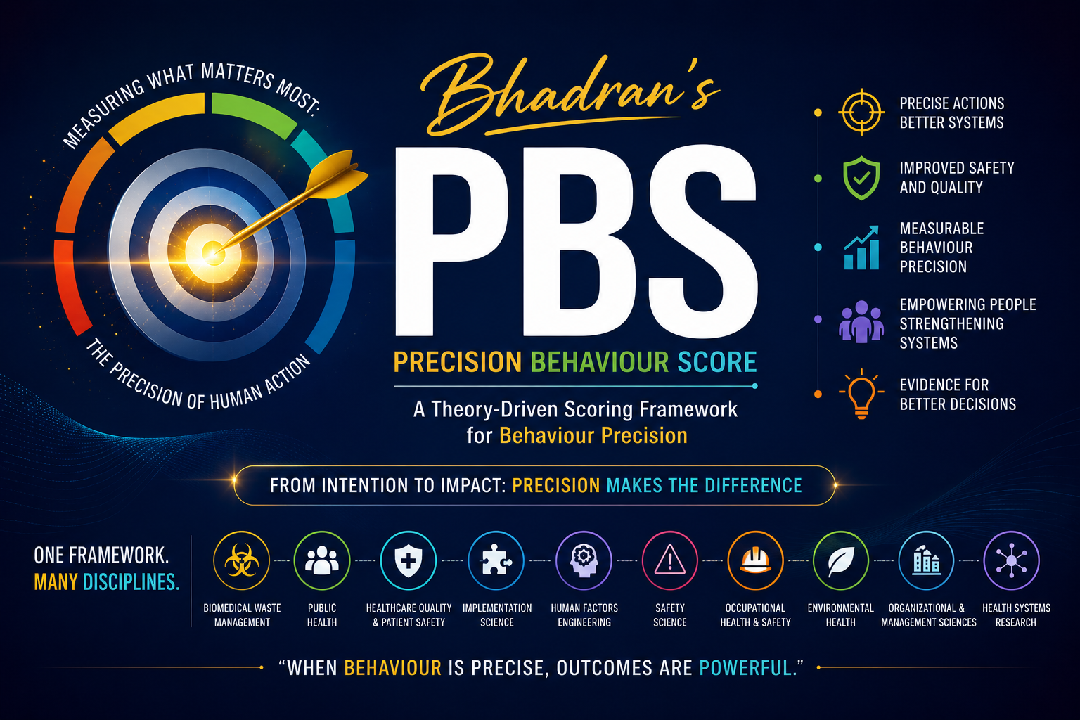 Can Behavioral Precision Become a Universal Scientific Construct? Exploring the Reach of Bhadran’s Precision Behavior Score Across Ten Disciplines