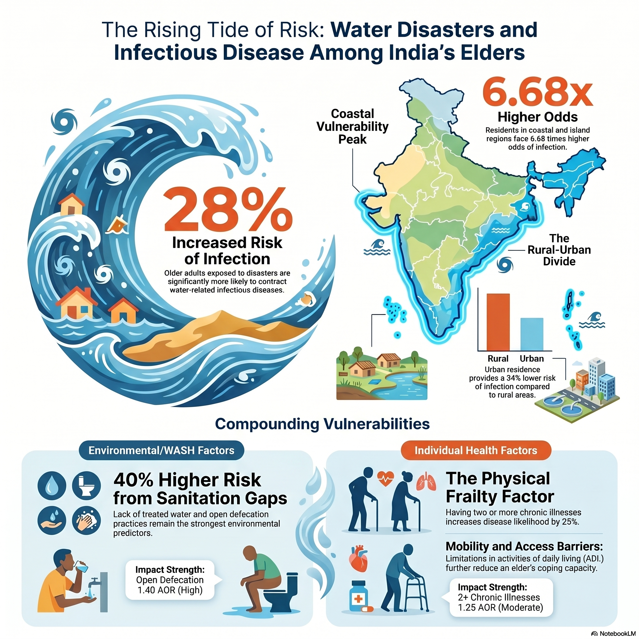 🌊 When Climate Change Meets Aging: The Hidden Health Crisis in India's Elderly 🌪️