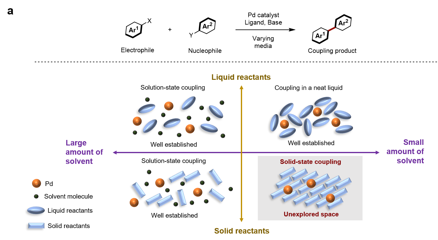 Cross-Coupling in Solid Using Mechanochemistry 