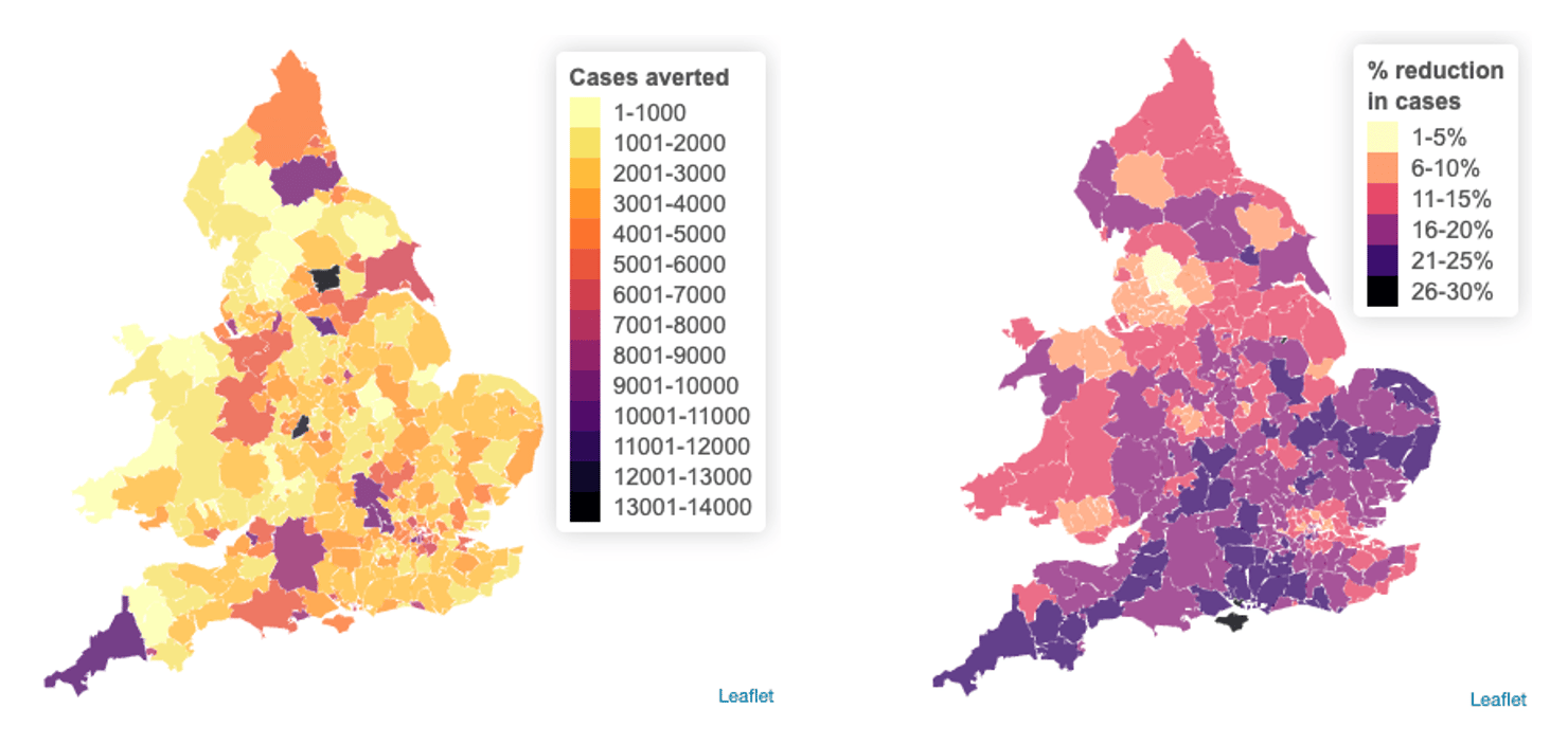 Impacts of the NHS COVID-19 app for England and Wales in its first year