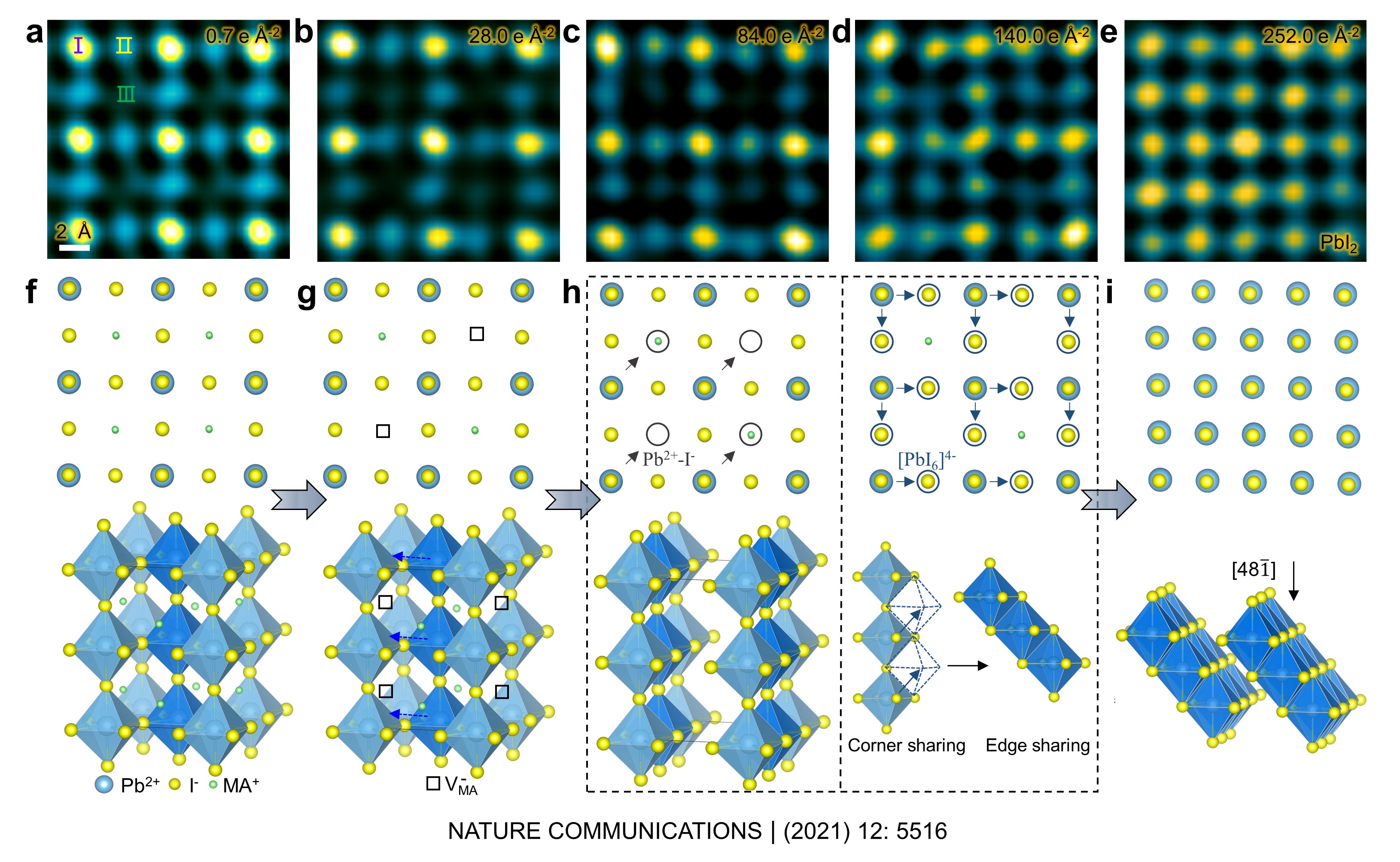 Atomic-scale Low dose imaging sheds lights on structure of CH3NH3PbI3 and its decomposition pathway 