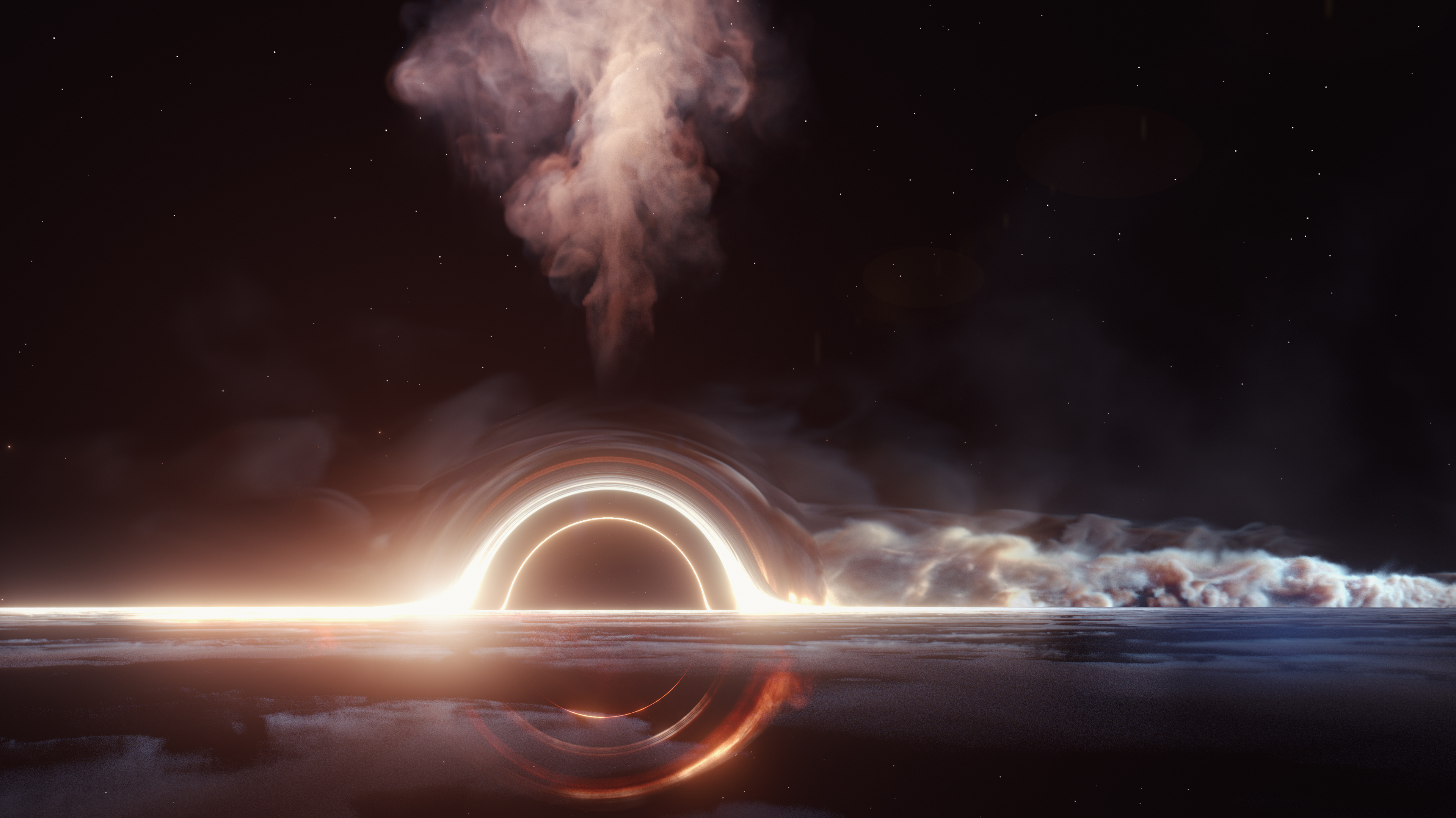 A neutrino from a shredded star