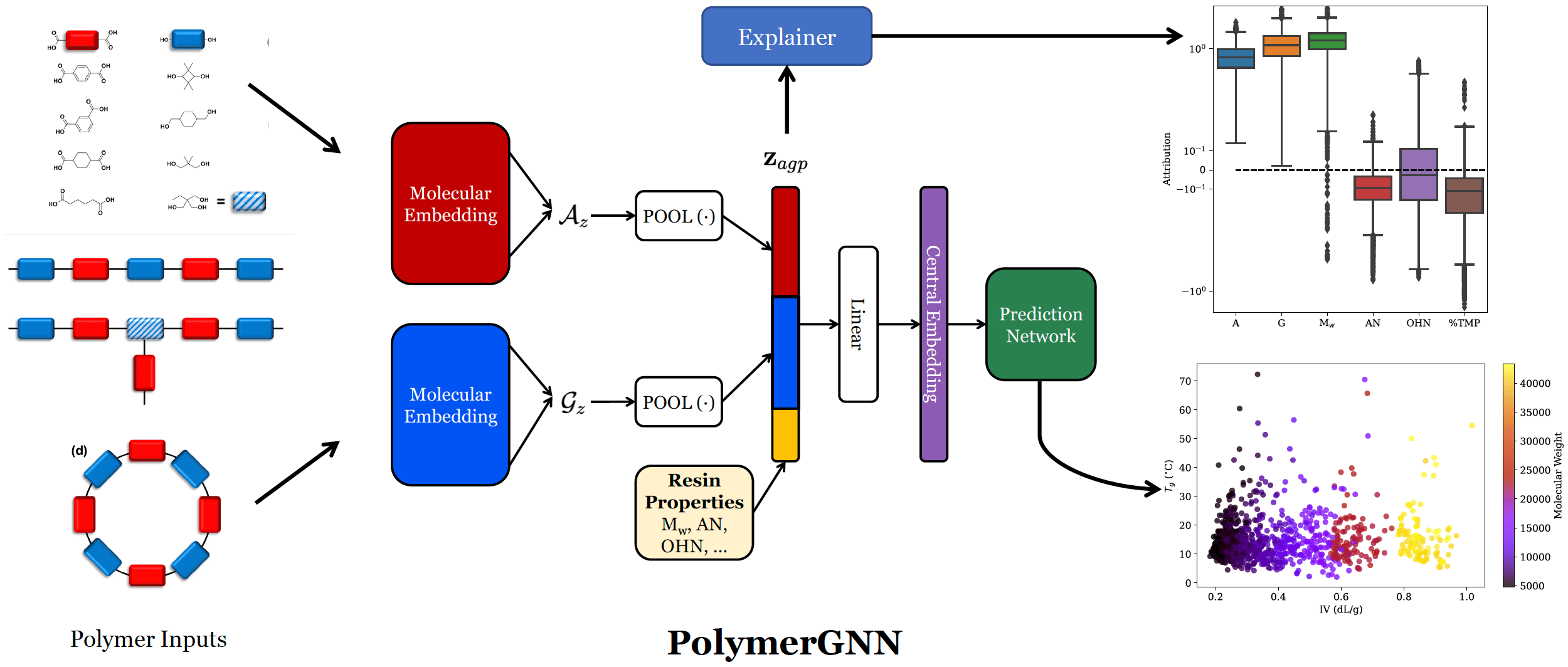 A Graph Neural Network Model that Learns Polymer Properties