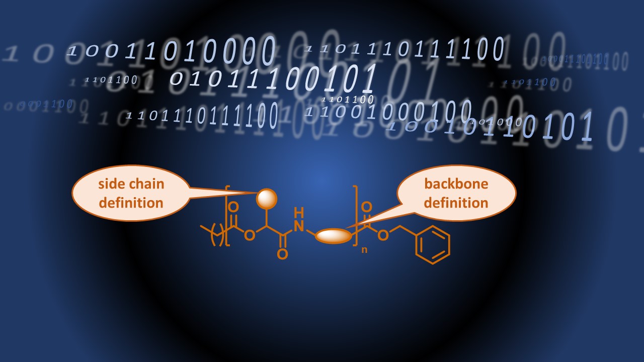 Storing data in molecules - High data storage capacity by dual-sequence-definition