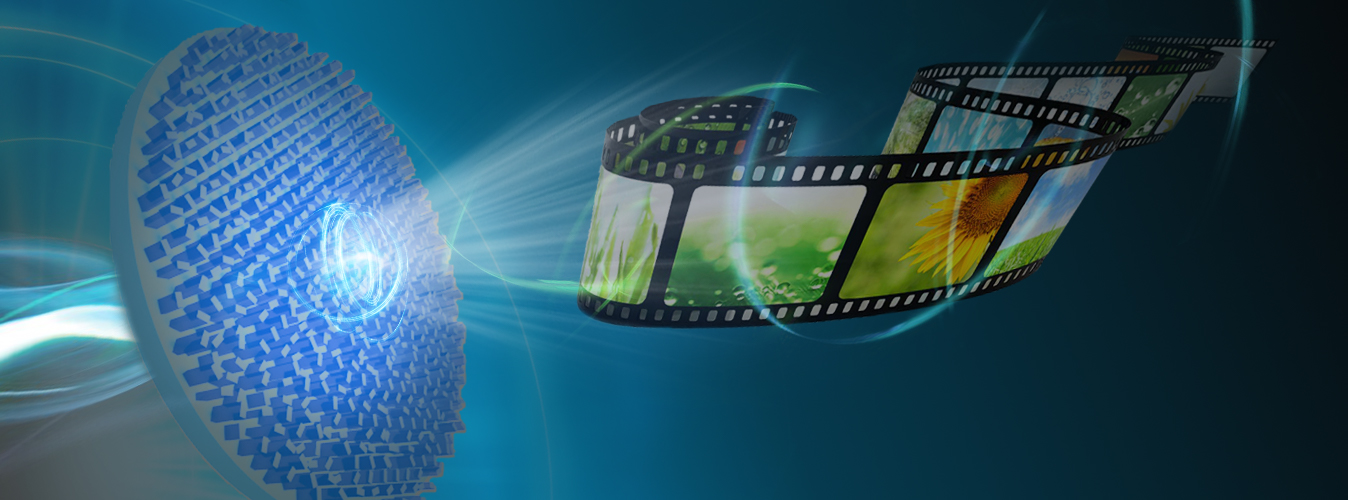 Twisted light for a metasurface holographic video display.

