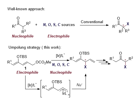 Enantioselective α-functionalization of ketones with N, O, S, and C-based nucleophiles