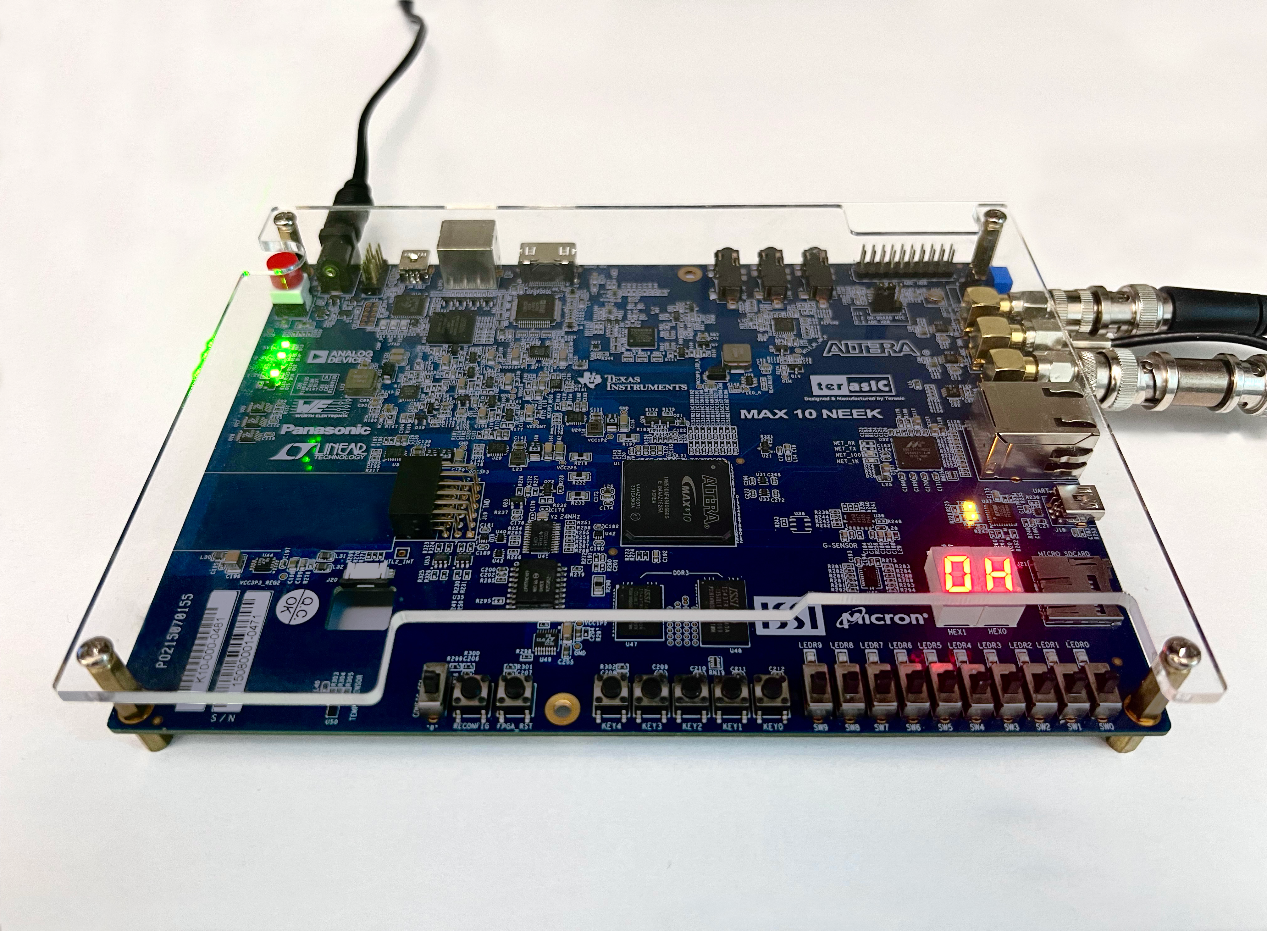 Controlling chaos using edge computing hardware