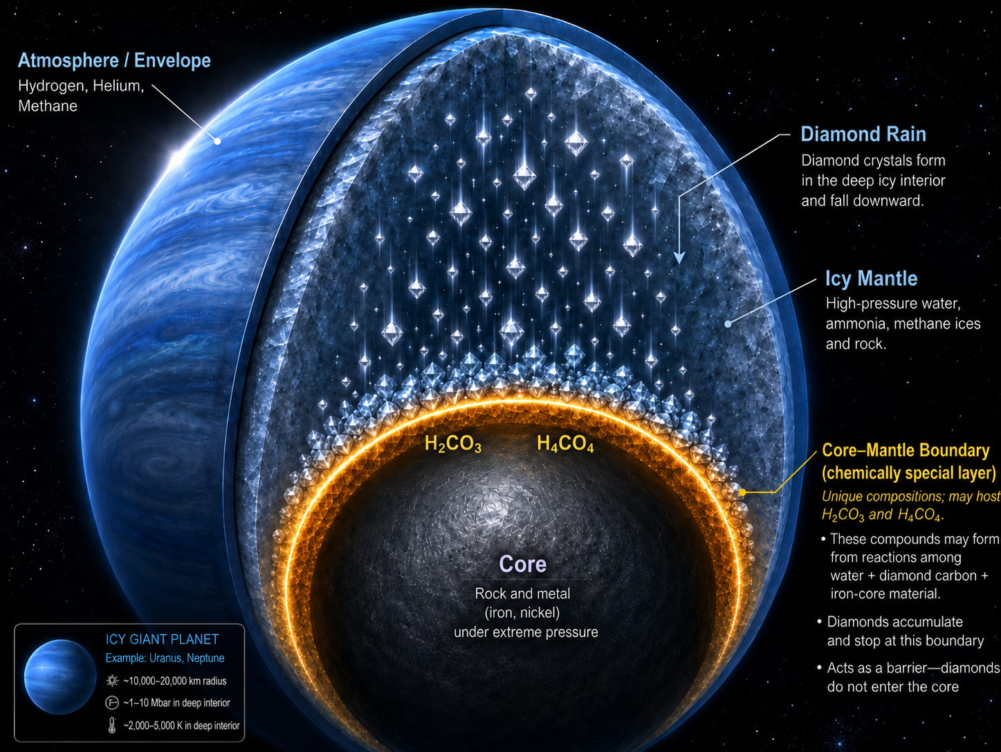 Diamond Rain May Not Reach the Core After All