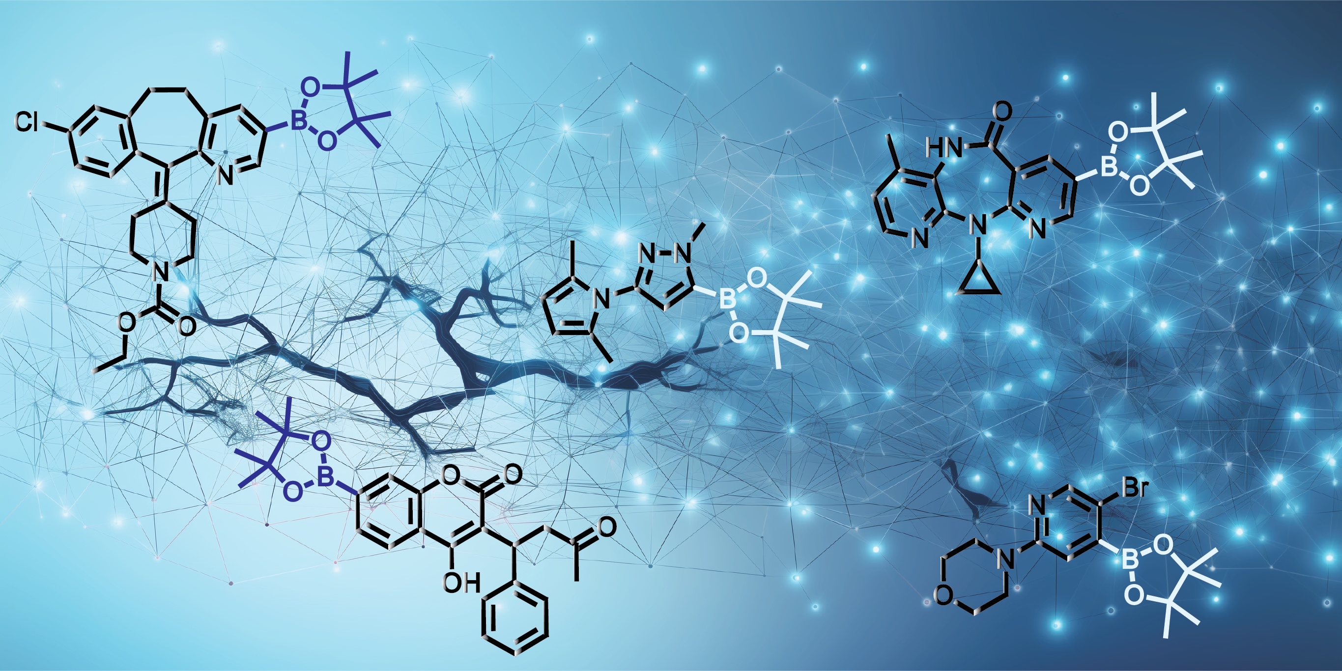 Enabling late-stage drug diversification by high-throughput experimentation with geometric deep learning
