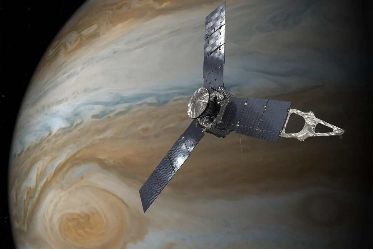 What Jupiter's bow shock tells us about the most powerful accelerators in the Universe