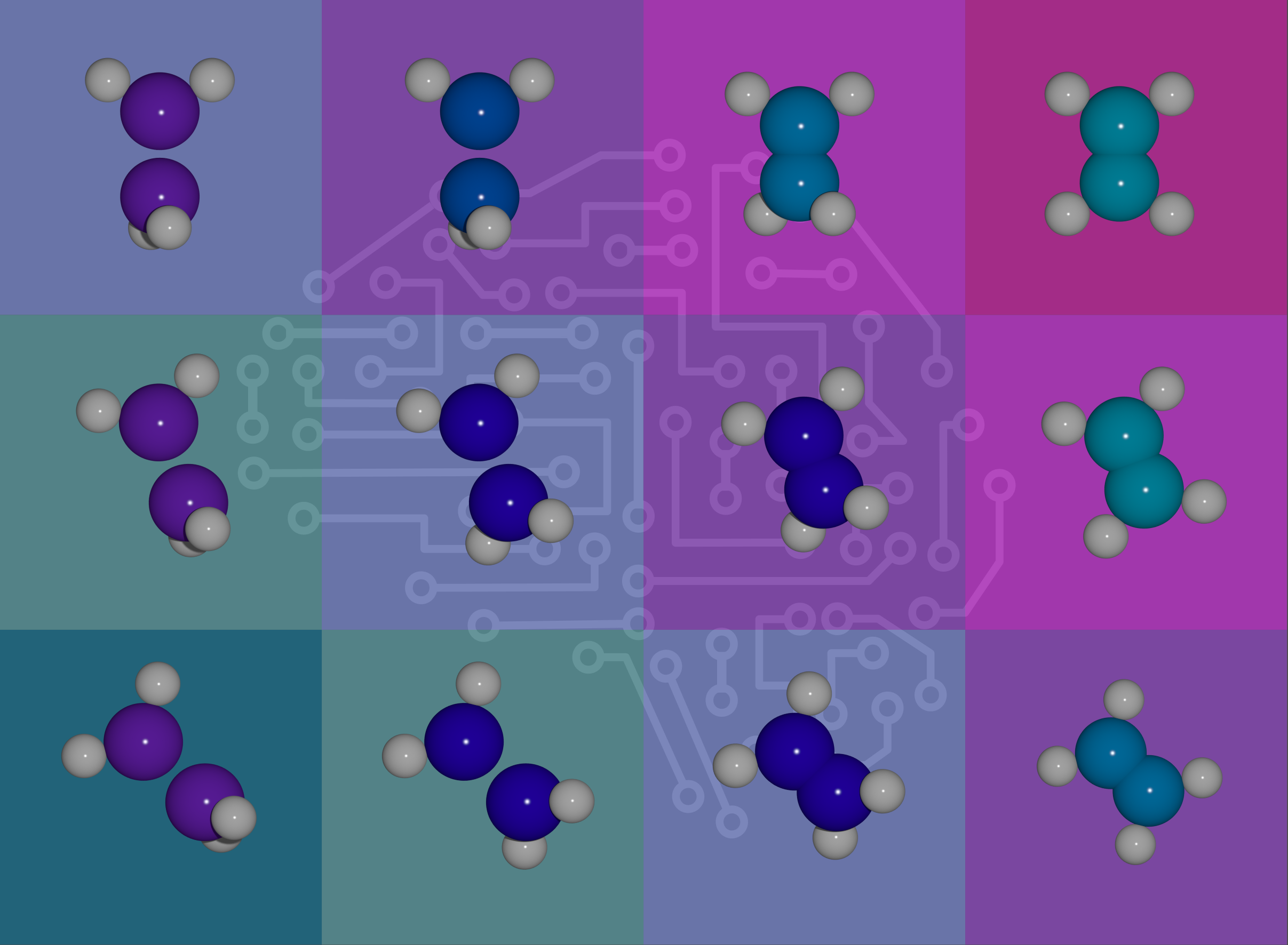 Efficiently solving the Schrödinger equation for many molecules at once with deep neural networks