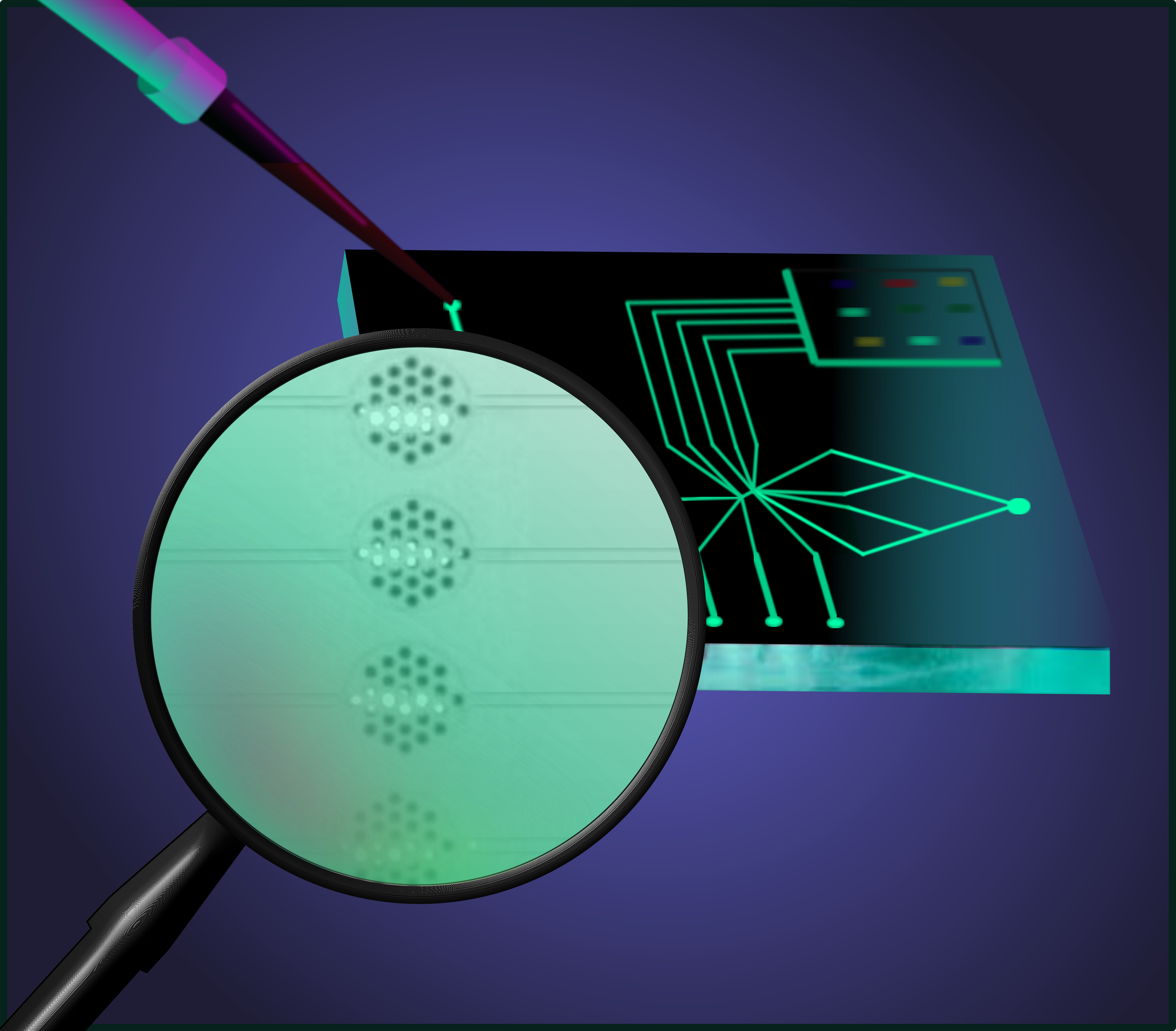 Artificial metachronal waves for microfluidic pumping