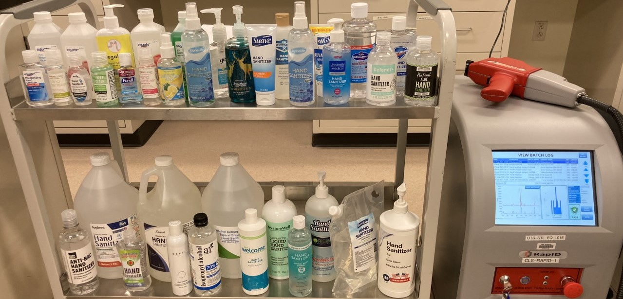 Through Container Quantitative Screening of Hand Sanitizers