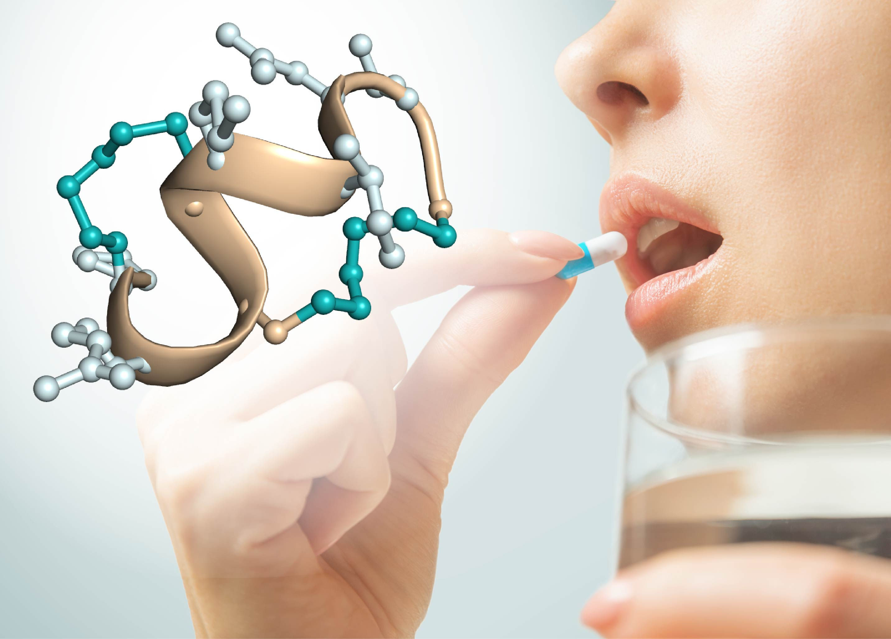 Taking peptides as a pill