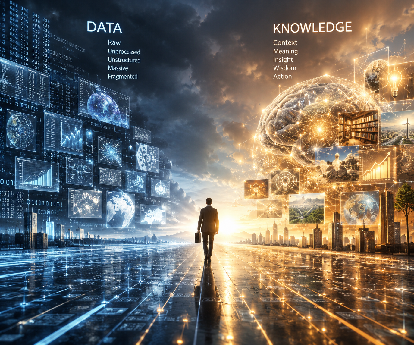 Data vs. Knowledge: Navigating the Information Spectrum