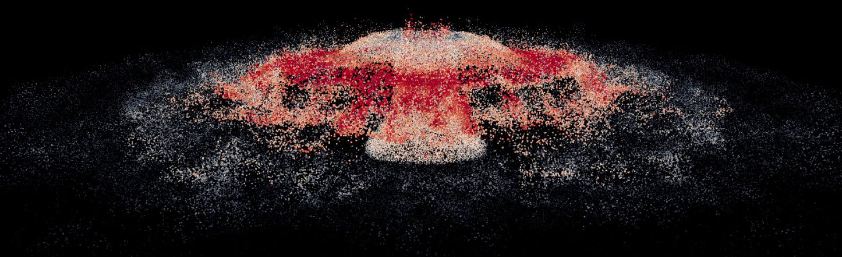 A volcanic cloud of water and fire