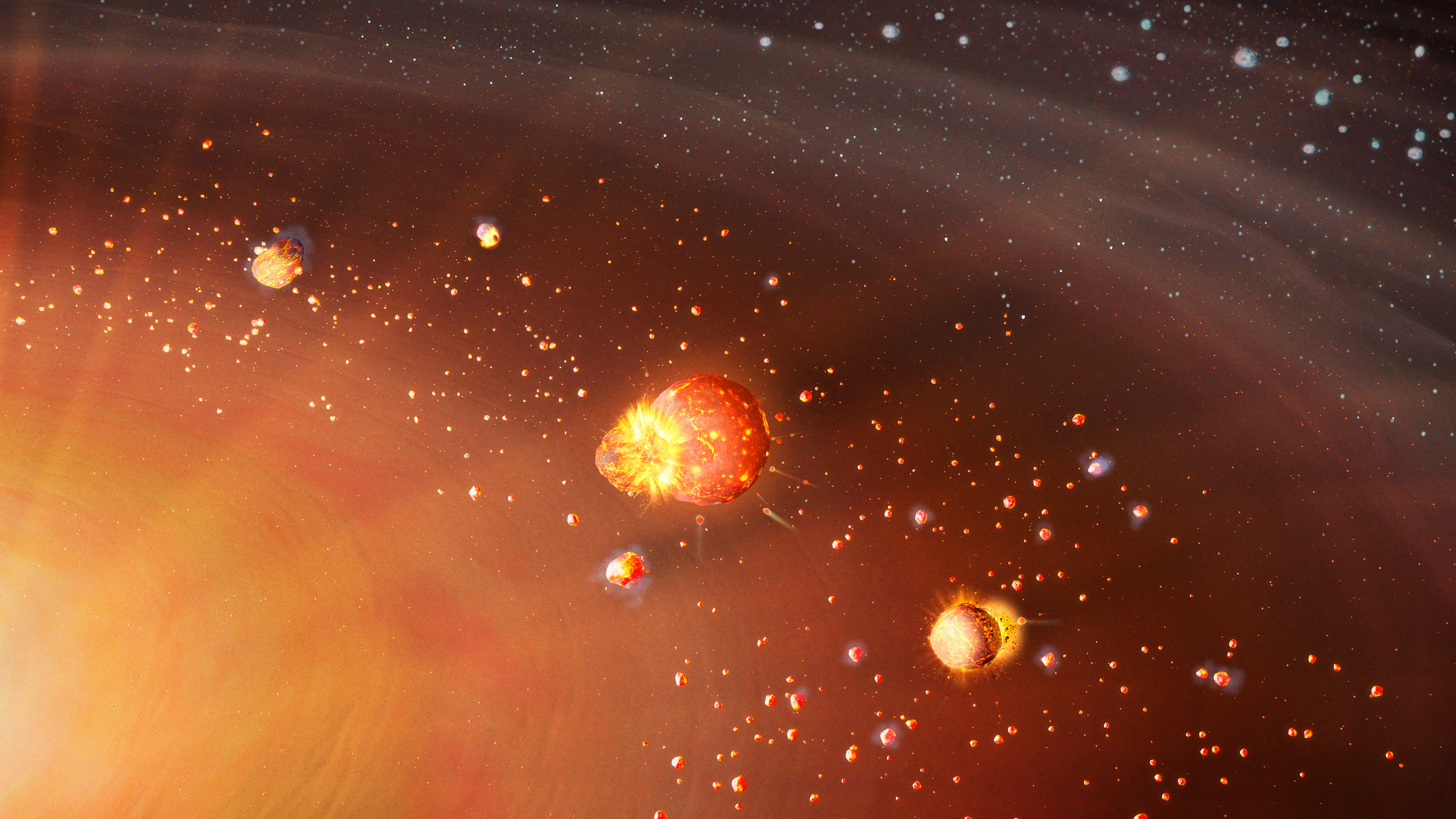 Formation of the Solar System in two steps