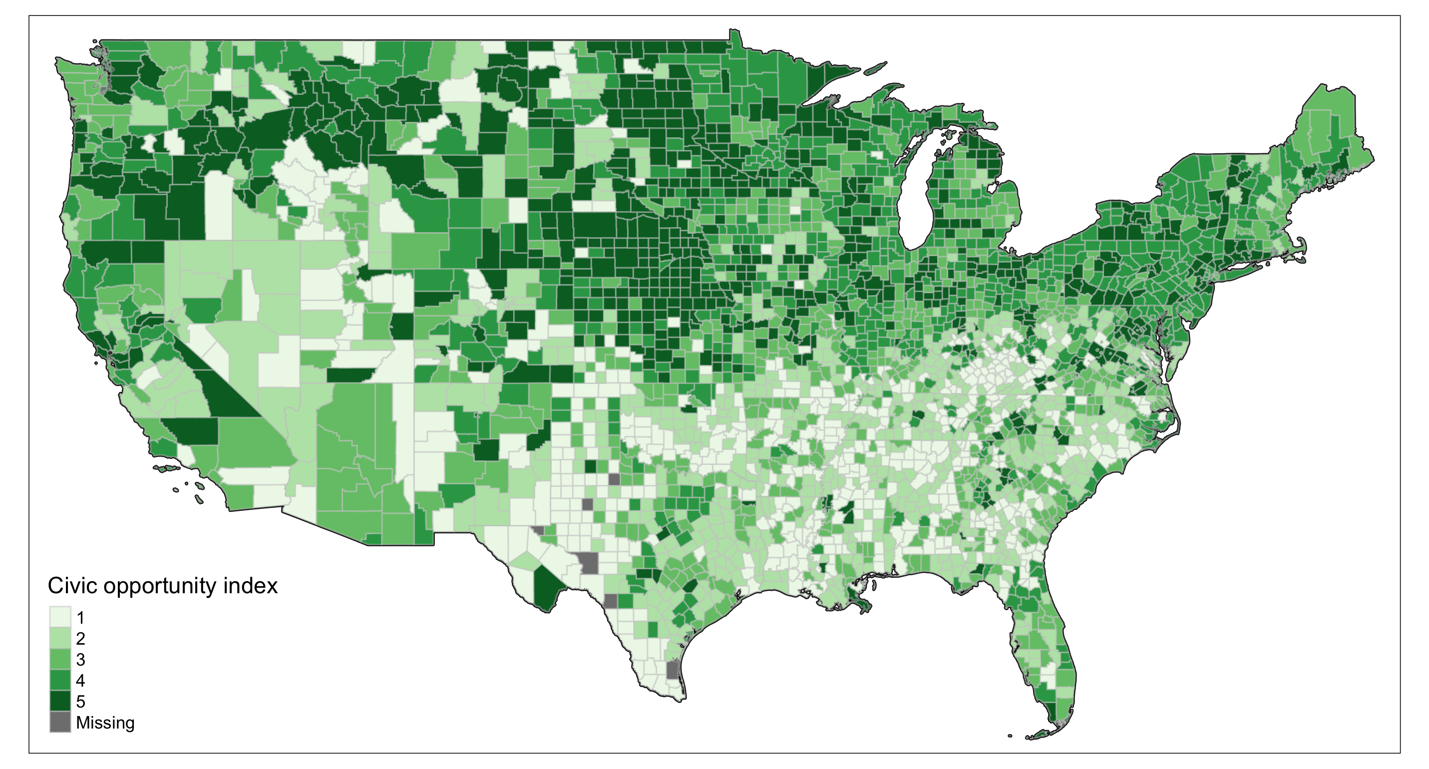The Unequal Landscape of Civic Opportunity in America  