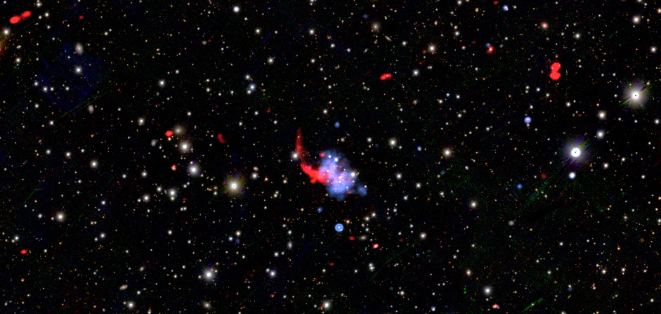 When gigantic collisions happen far away