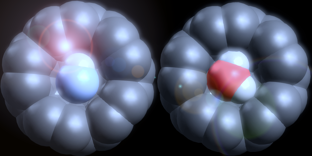 Intramolecular water divining