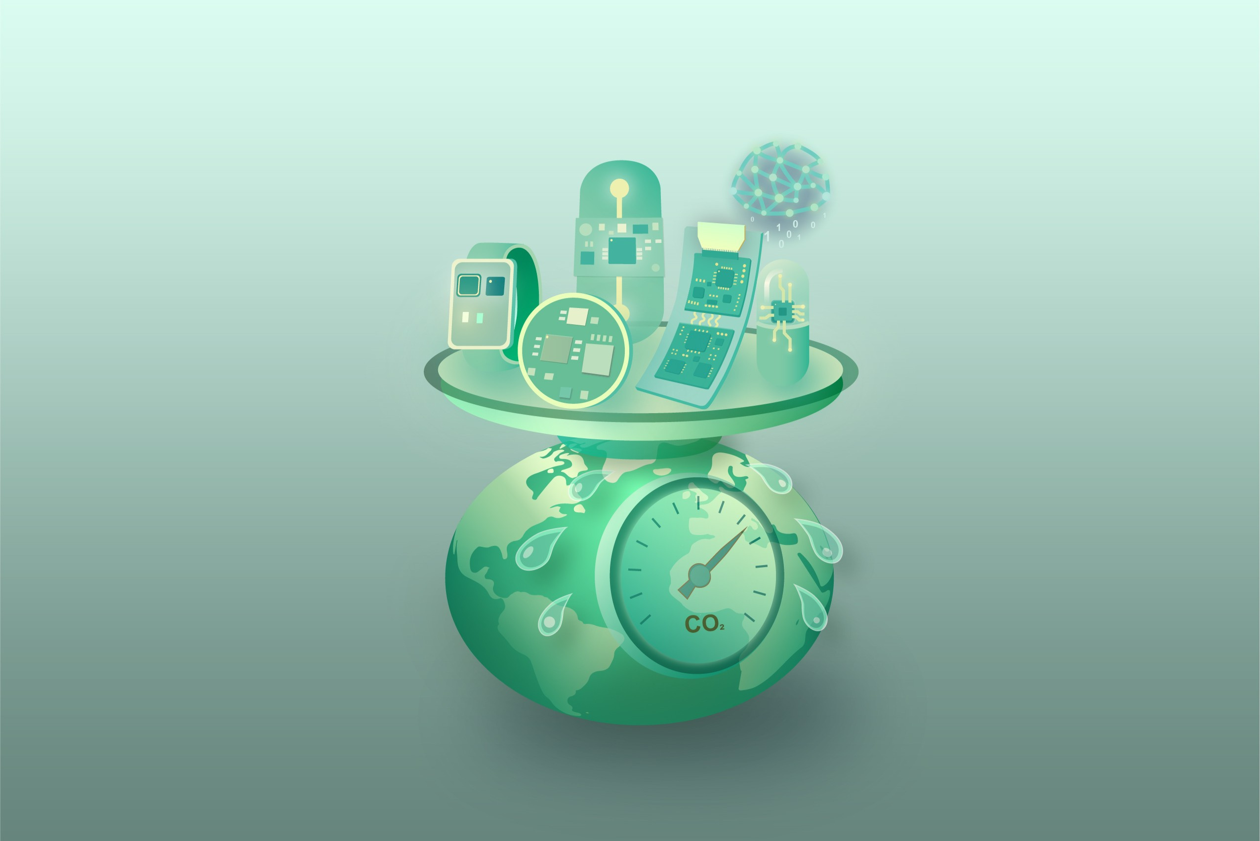 Quantifying the global eco-footprint of wearable healthcare electronics