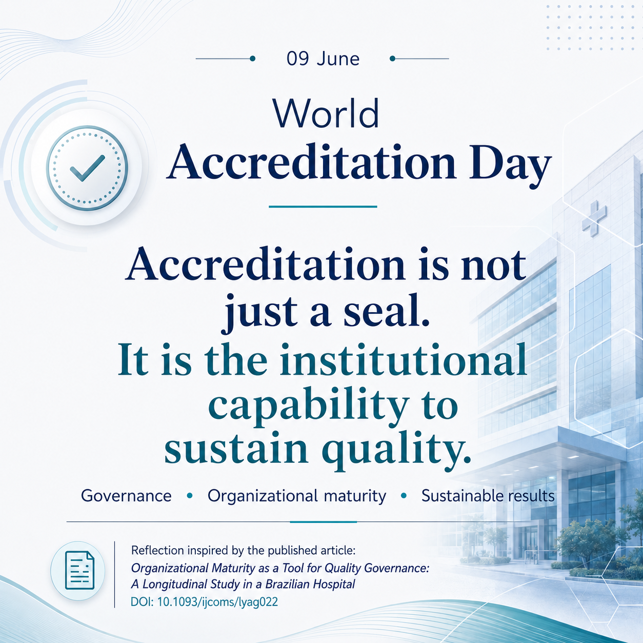 Accreditation is not a certificate: it is an institutional capability