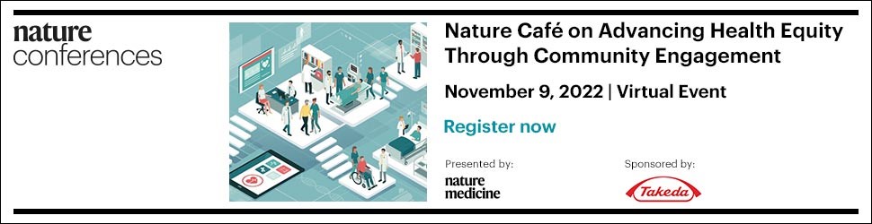 Nature Medicine webinar on health equity