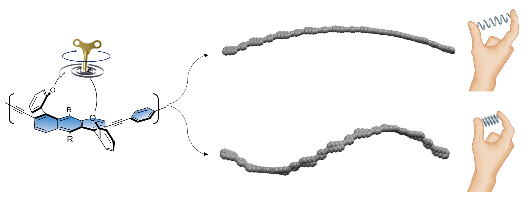 Controlling Helicity and Optical Properties in π-Conjugated Backbones by Tuning Aromatic Unit Twist.