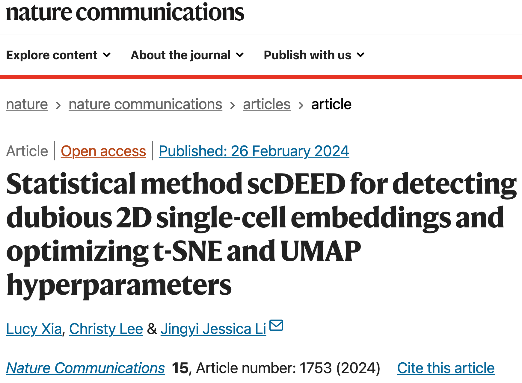 Statistical method scDEED for detecting dubious 2D single-cell embeddings and optimizing t-SNE and UMAP hyperparameters