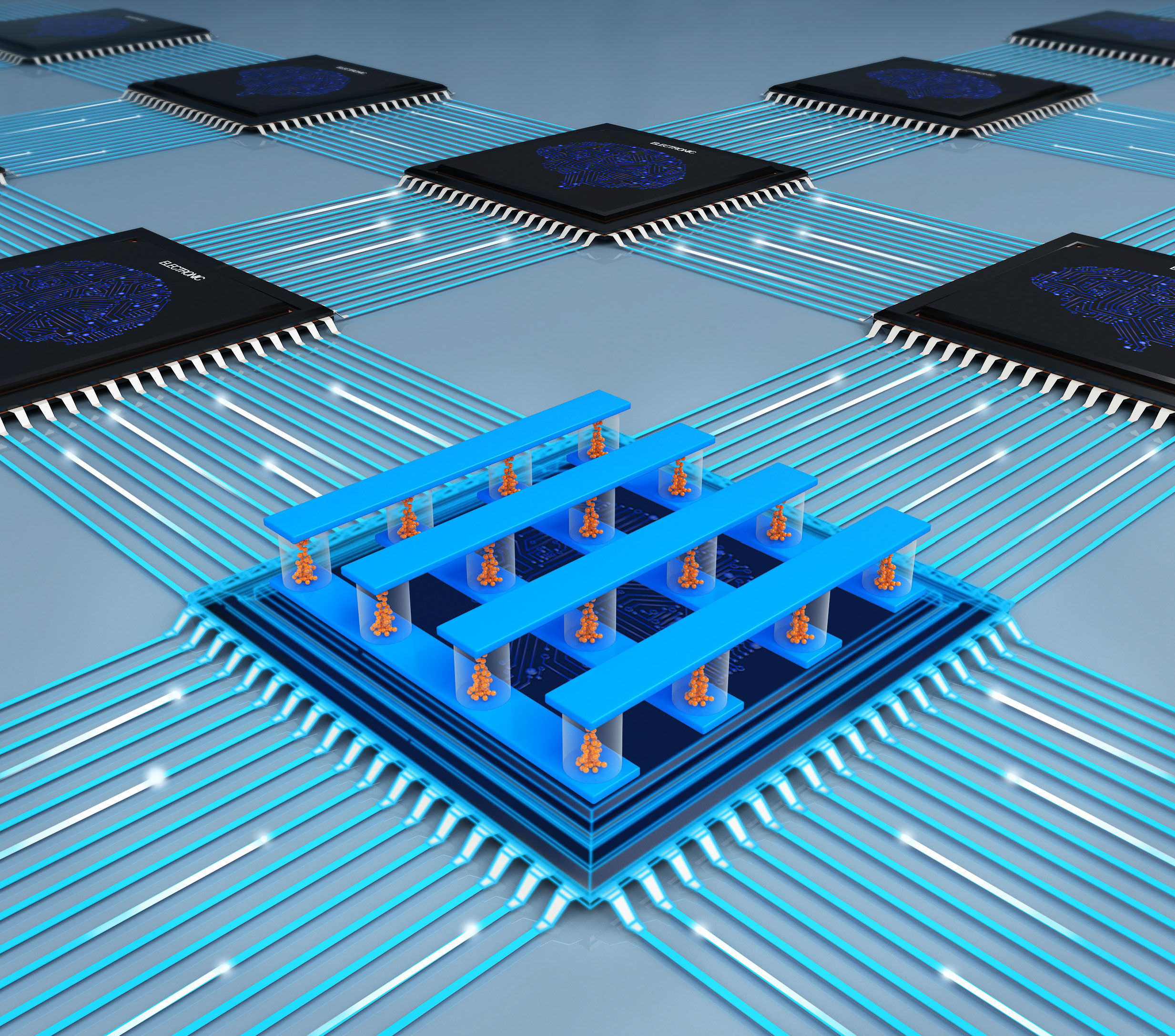 The efficient implementation of a full convolutional neural network with multiple memristor arrays