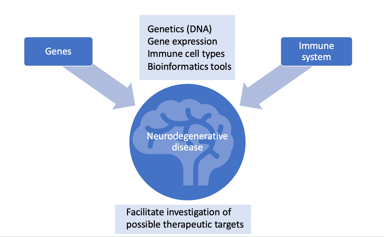 Using bioinformatics to better understand the relationship between the immune system and neurodegenerative diseases