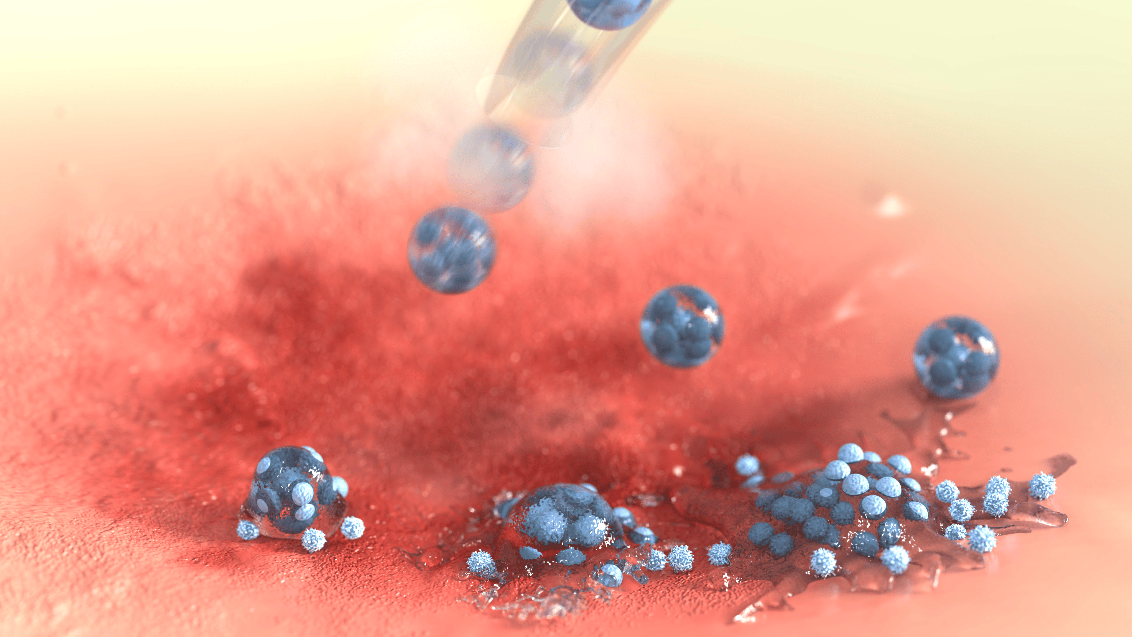 A bead-jet bioprinter specialized for stem cell therapy