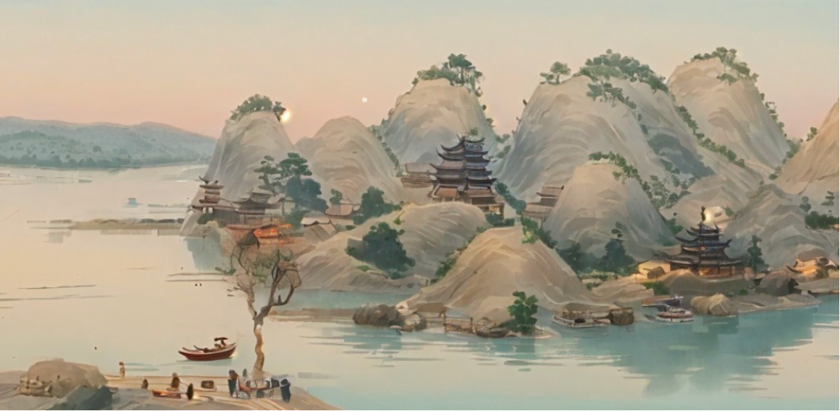 Bringing Ancient Art to Life: Breathing Life into Shanshui Art with AI and Perlin Noise